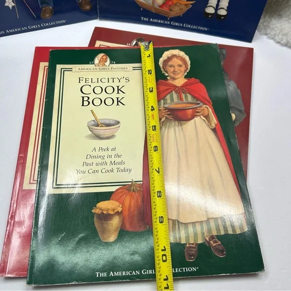 5 American Girls Pastimes cook book| craftbook paperback 90's large 11" books - Picture 2 of 14